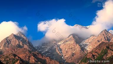 喜马拉雅山脉日落cloudscape山区